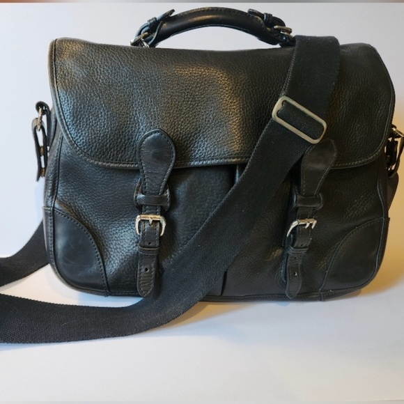 Vintage MULHOLLAND Black Leather Briefcase THE CHALICE 2007 - Picture 1 of 16